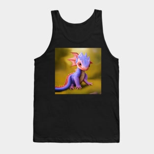 Cute Baby Purple and Pink Dragon Tank Top